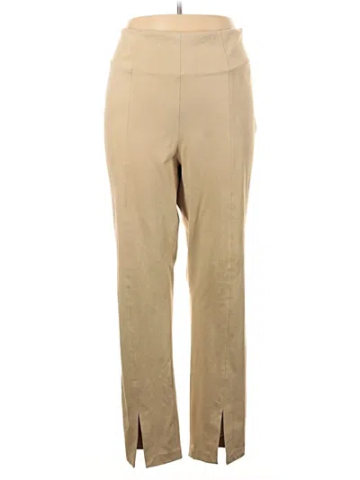 Pre-owned Good American Casual Pants In Tan
