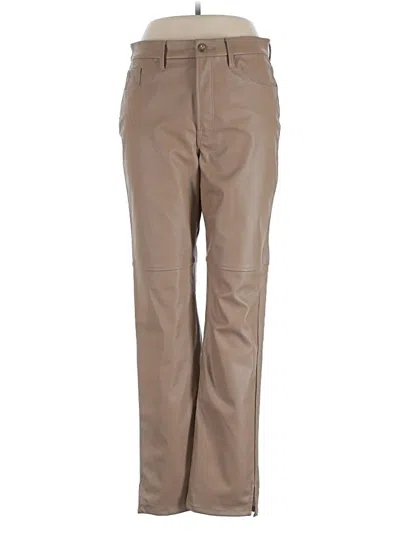 Pre-owned Good American Casual Pants In Tan
