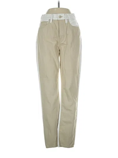 Pre-owned Good American Casual Pants In Tan