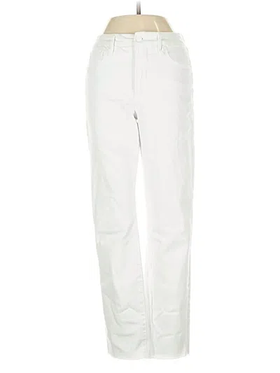 Pre-owned Good American Casual Pants In White