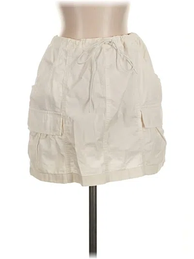 Pre-owned Good American Casual Skirt In Ivory