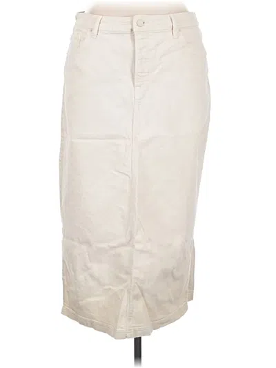 Pre-owned Good American Casual Skirt In Ivory