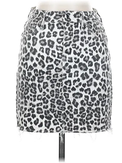 Pre-owned Good American Casual Skirt In Silver