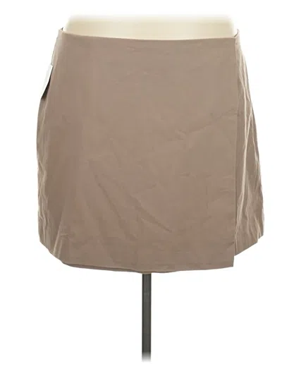 Pre-owned Good American Casual Skirt In Tan