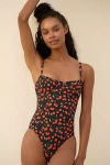 Good American Cherry Underwire One-piece Swimsuit In Black