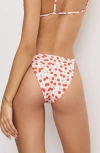 Good American Cherry Perfect Fit Bikini Bottoms In Snow Cherries 04
