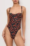 Good American Cherry Underwire One-piece Swimsuit