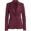 Good American Scuba Classic Fitted Blazer In Oxblood002 In Oxblood002