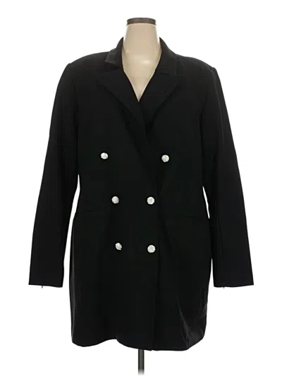 Pre-owned Good American Coat In Black