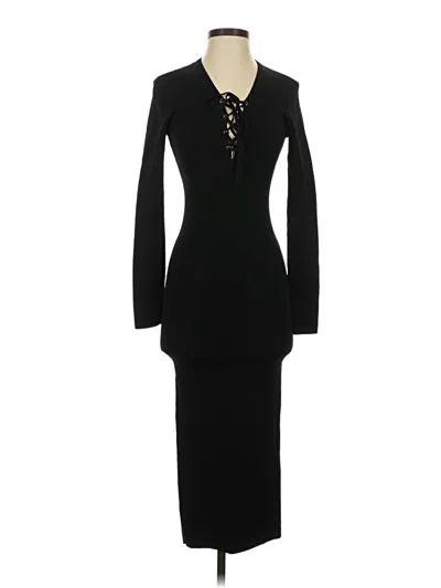Pre-owned Good American Cocktail Dress In Black