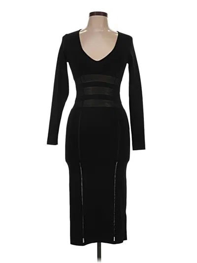 Pre-owned Good American Cocktail Dress In Black