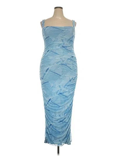 Pre-owned Good American Cocktail Dress In Blue