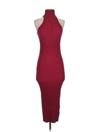 Pre-owned Good American Cocktail Dress In Burgundy