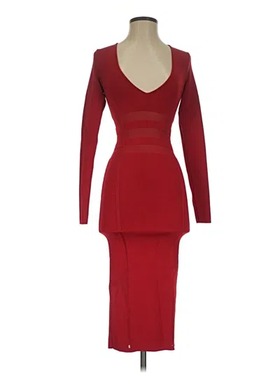 Pre-owned Good American Cocktail Dress In Red