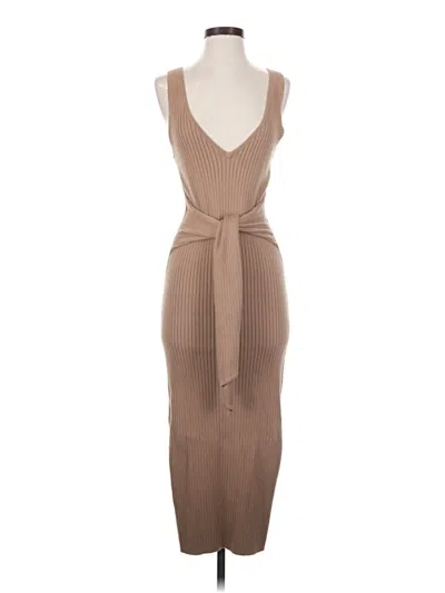 Pre-owned Good American Cocktail Dress In Tan