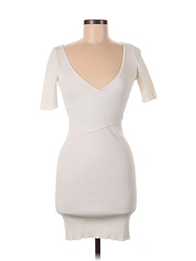 Pre-owned Good American Cocktail Dress In White