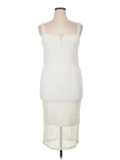 Pre-owned Good American Cocktail Dress In White