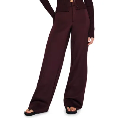 Good American Column Scuba Pants In Malbec003