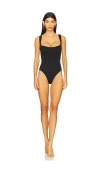 Good American Compression Sweetheart Swimsuit In Black001