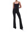 Good American Compression Terry Scoopneck Jumpsuit In Black In Black