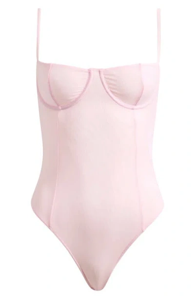Good American Corset Demi Mesh Bodysuit