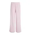 Good American Cotton-blend Wide-leg Sweatpants In Pink