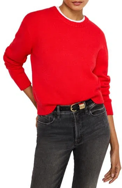 Good American Cozy Crewneck Sweater In Grenadine003