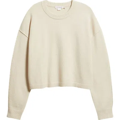 Good American Cozy Crewneck Sweater In Neutral