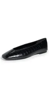 GOOD AMERICAN CROC BALLET FLATS BLACK