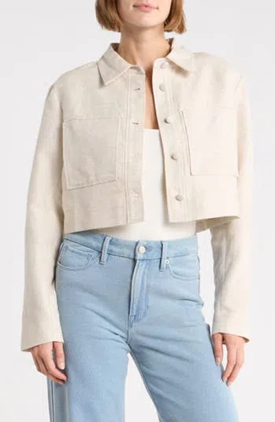 Good American Crop Jacket In Multi