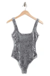 GOOD AMERICAN GOOD AMERICAN CRUSHED VELVET TANK BODYSUIT