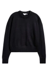 Good American Crystal Crewneck Sweater In Black001