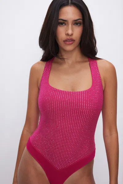 Good American Crystal Modern Tank Body Love Potion In Pink