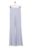 Good American Crystal Pull-on Flare Leg Pants In Gray