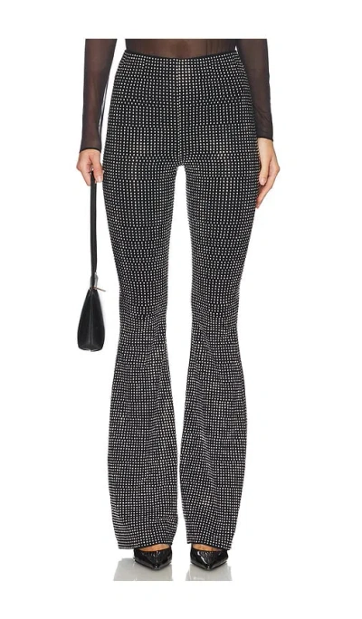 Good American Crystal Pull On Flare Leggings In Black001