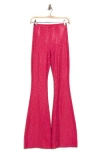 Good American Crystal Pull-on Flare Pants In Love Potion007