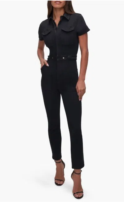 Good American Denim Jumpsuit In Black