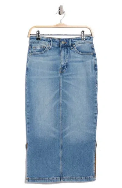 Good American Denim Midi Skirt In Blue