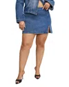 Good American Denim Mini Skirt In Indigo