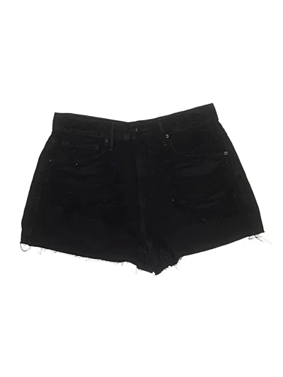 Pre-owned Good American Denim Shorts In Black