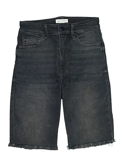 Pre-owned Good American Denim Shorts In Black