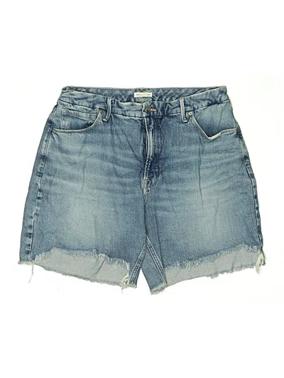 Pre-owned Good American Denim Shorts In Blue