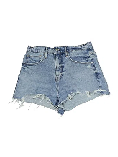 Pre-owned Good American Denim Shorts In Blue