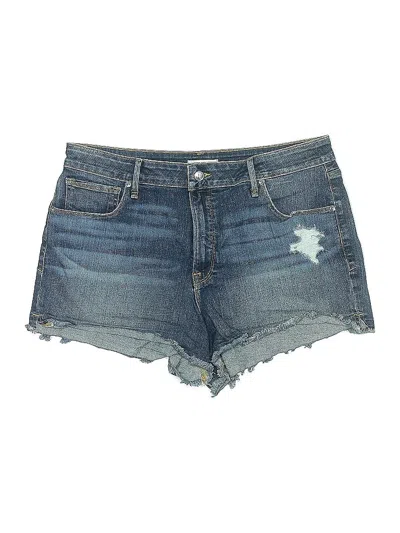 Pre-owned Good American Denim Shorts In Blue