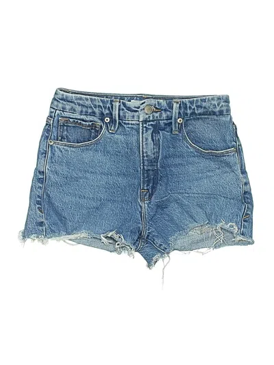 Pre-owned Good American Denim Shorts In Blue