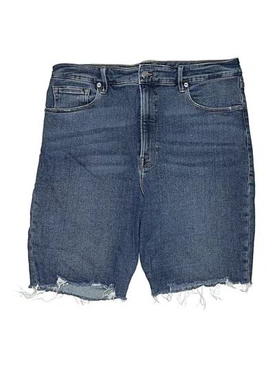 Pre-owned Good American Denim Shorts In Blue