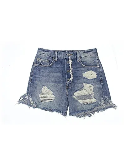 Pre-owned Good American Denim Shorts In Blue