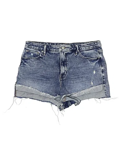 Pre-owned Good American Denim Shorts In Blue