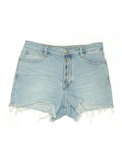 Pre-owned Good American Denim Shorts In Blue