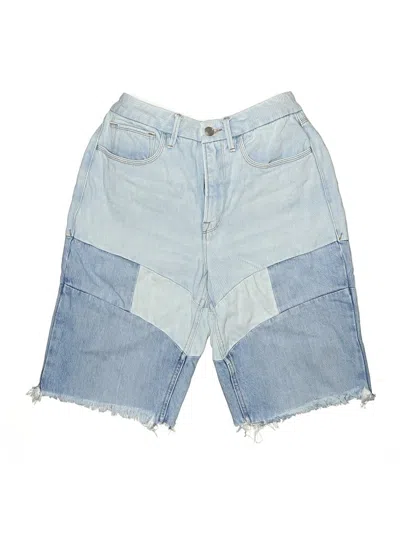 Pre-owned Good American Denim Shorts In Blue